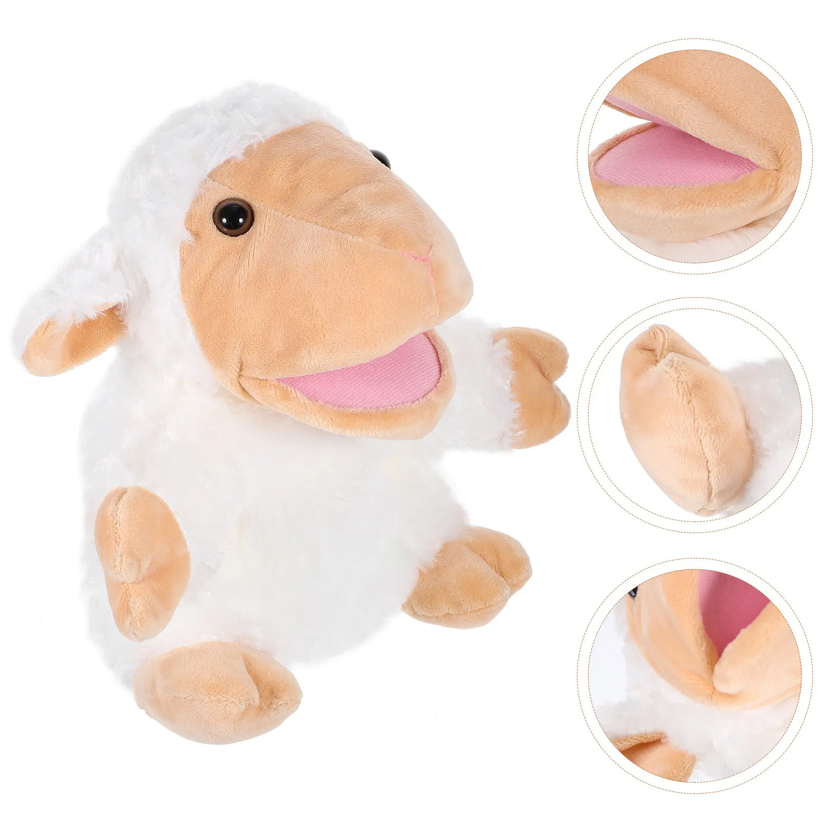 사랑스러운 양 손인형 부모-자녀 상호작용 스토리텔링 교육용 동물 인형  어린이..