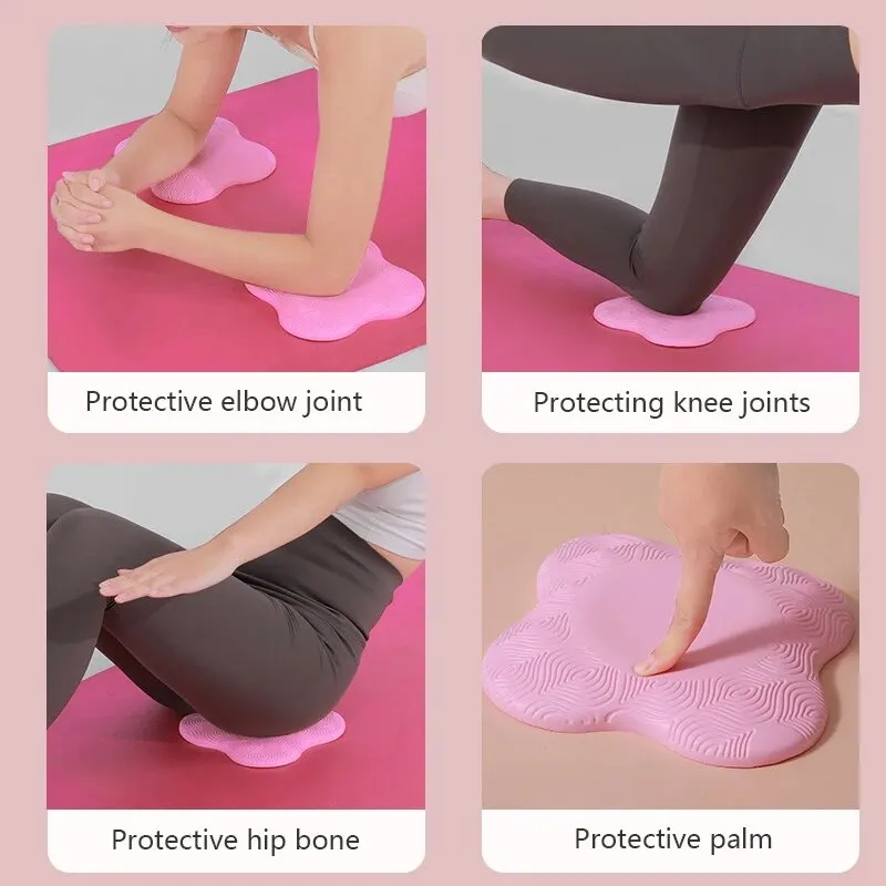 Yoga Knee Pad Yoga Mat Sports Floor Mats TPE Thickened Anti Slip Yoga Kneeling Pad Knee Pad Soft Flat Support Slow Rebound Non-slip