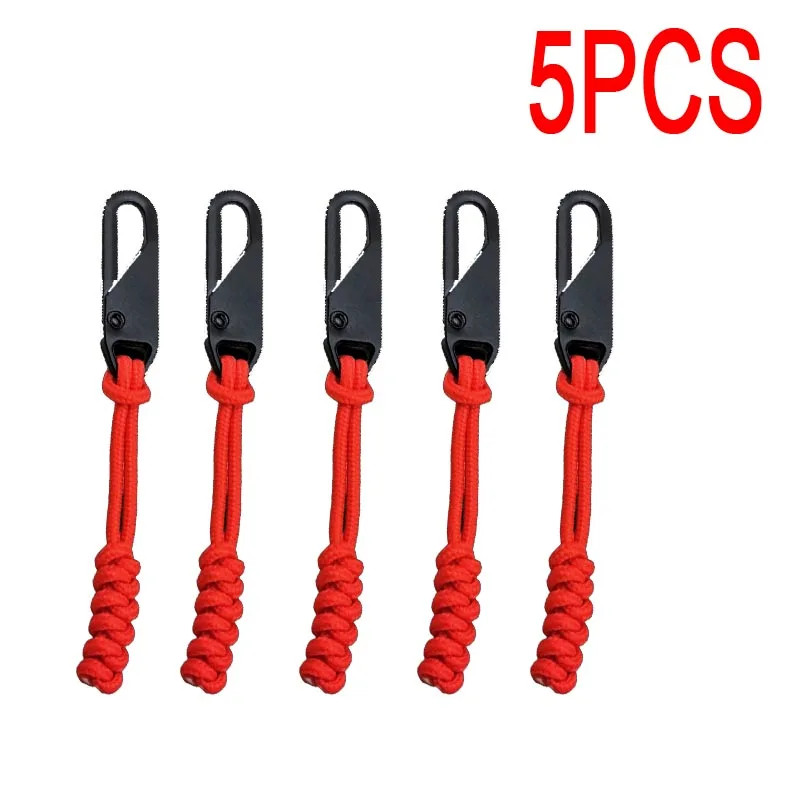 5-Pack Durable Fabric Zipper Puller Repair Kit with Zipper Closure Replacement Sliders