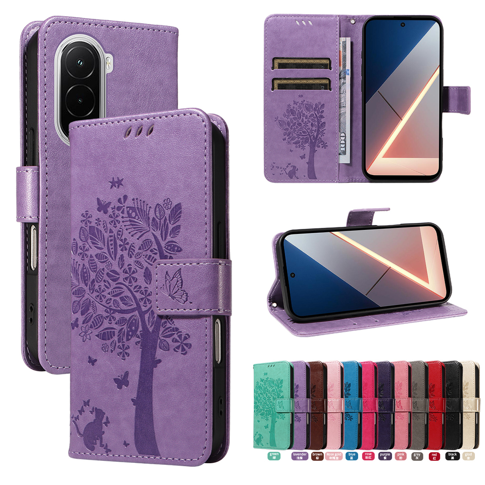 For Xiaomi Poco M7 Wallet Case For Xiaomi Poco M7 4G 5G Case Poco M7 Pro M7 Plus Flip PU Luxury Leather Card Phone Cover Coque