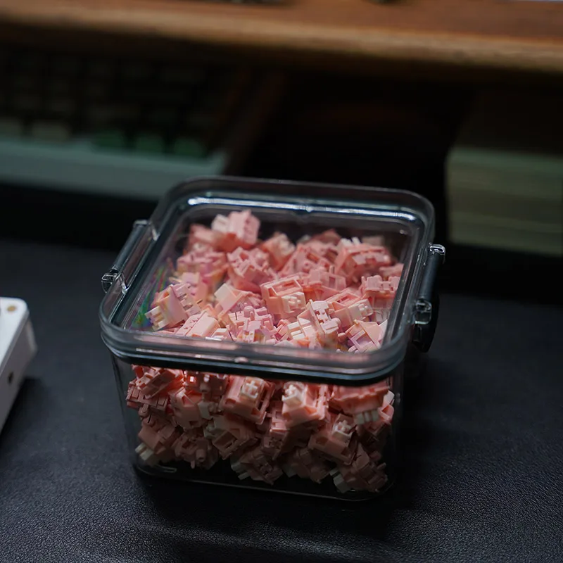 Keebox do Policarbonato para o Teclado Mecânico Comuta o Recipiente Caixa do Armazenamento pc - Imagem 2