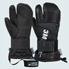 Three-finger Ski Gloves Windproof Waterproof Wear-resistant Warm Gloves Built-in Wrist Guards Velvet Winter Motorcycle Gloves 1