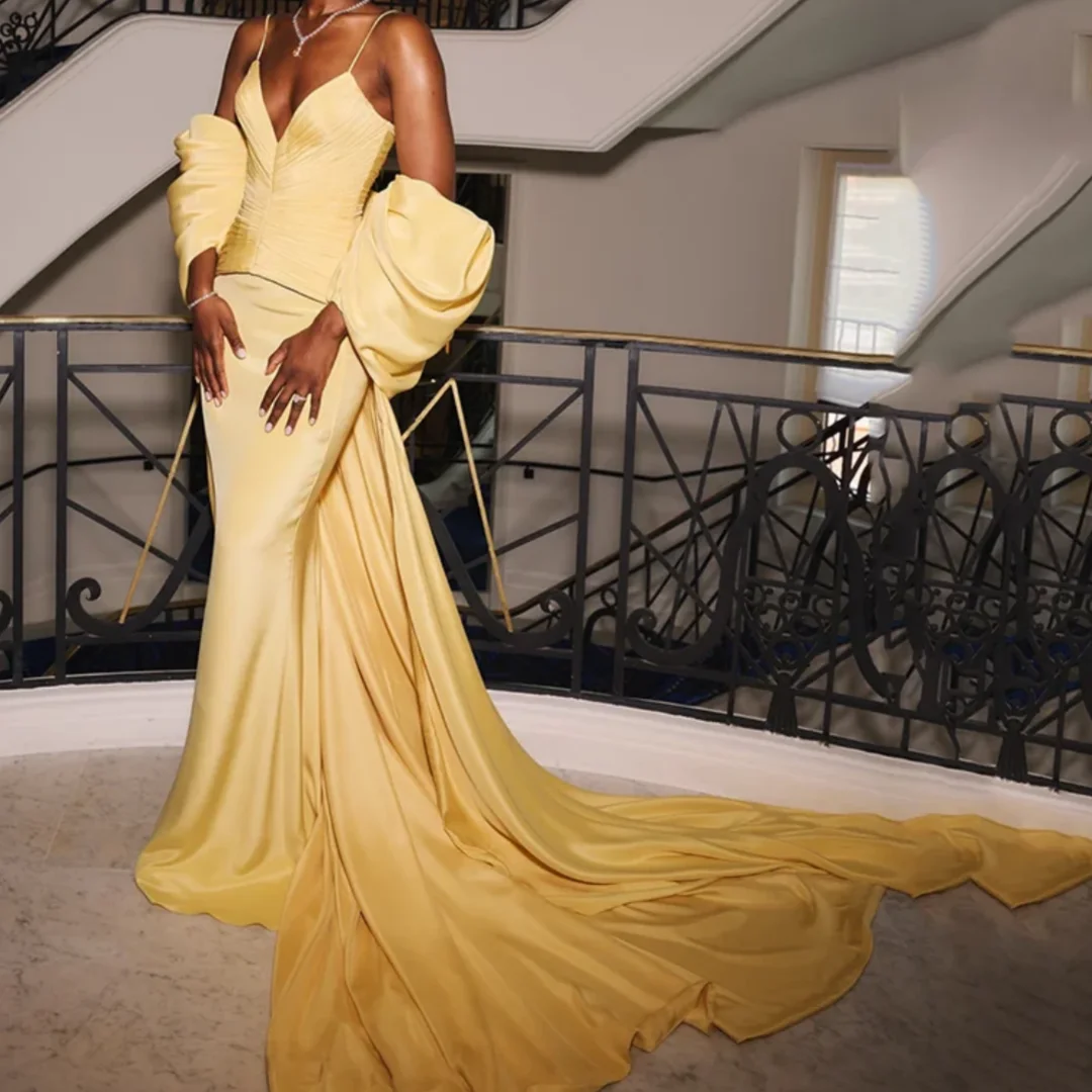 Senape Abiti Eleganti Gialli Vestito Elegante Abiti Da Sera Gialli