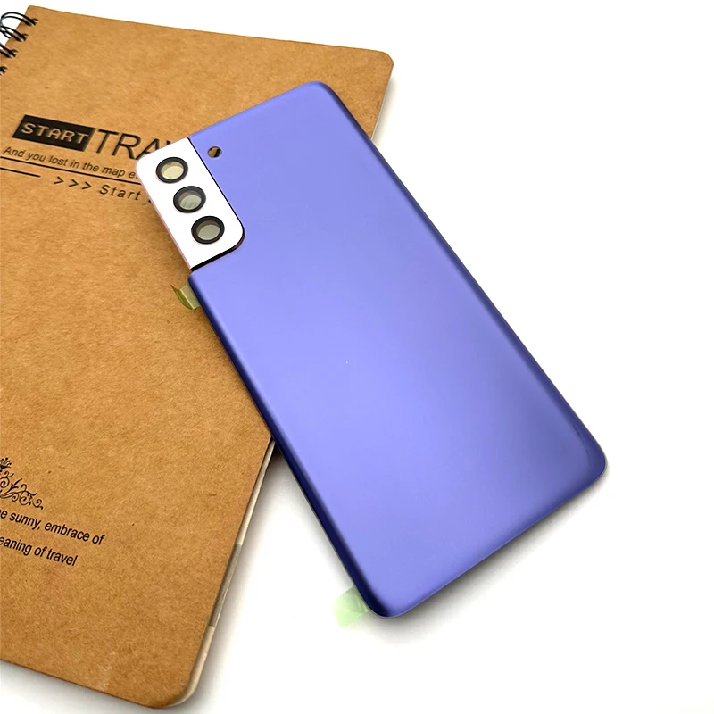 Camera lens cover phone back cover glass phone back cover phone camera lens glass battery cover Back Glass For Samsung Galaxy S21 Plus Battery Cover Rear Door Housing Camera Lens With Adhesive