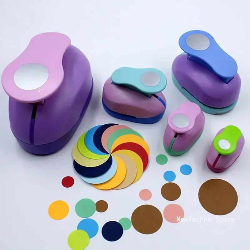Circle Hole Punch Paper Cutter DIY Embossing Punches Scrapbooking Machine 9/16/25/38/50mm