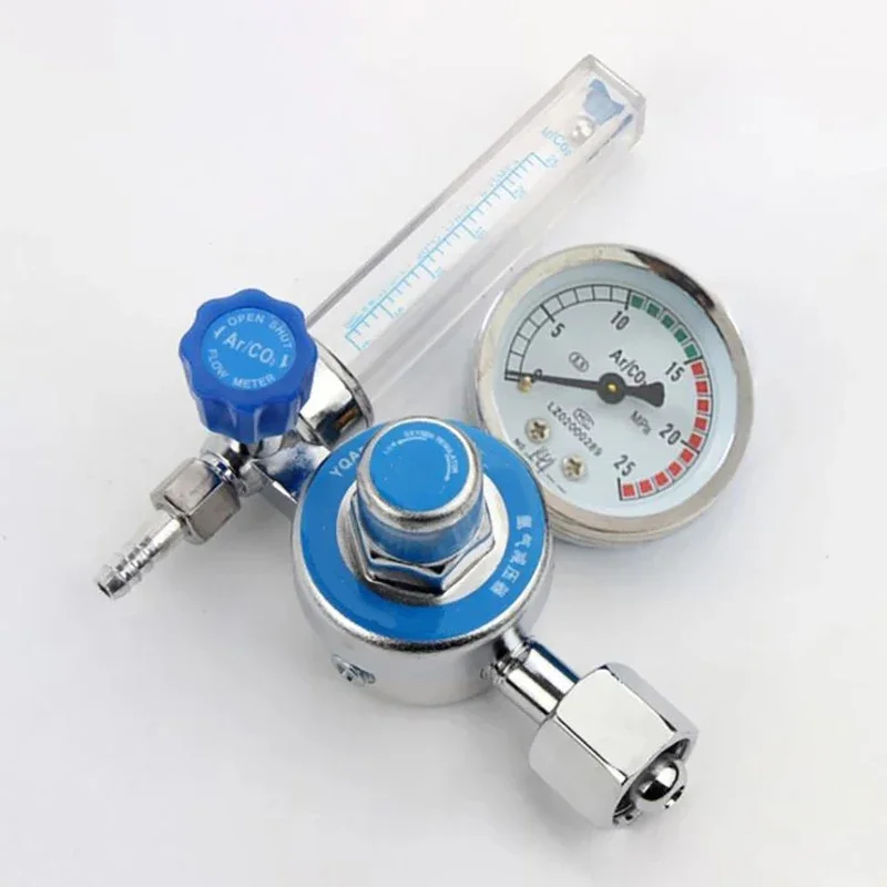 

Argon Gas Flowmeter Regulator Shock-proof Pressure Reducer Gauge Single / Double Tube Flowmeter for Argon Arc Welding, редуктор