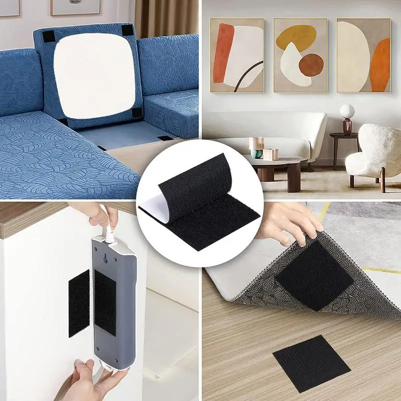 Cushion Slipping Gripper Non Slip Patch Mat Sofa Grippers Couch Under Pad  Anti-Sliding Cushions Keeper Tool with Hooks Tapes - AliExpress