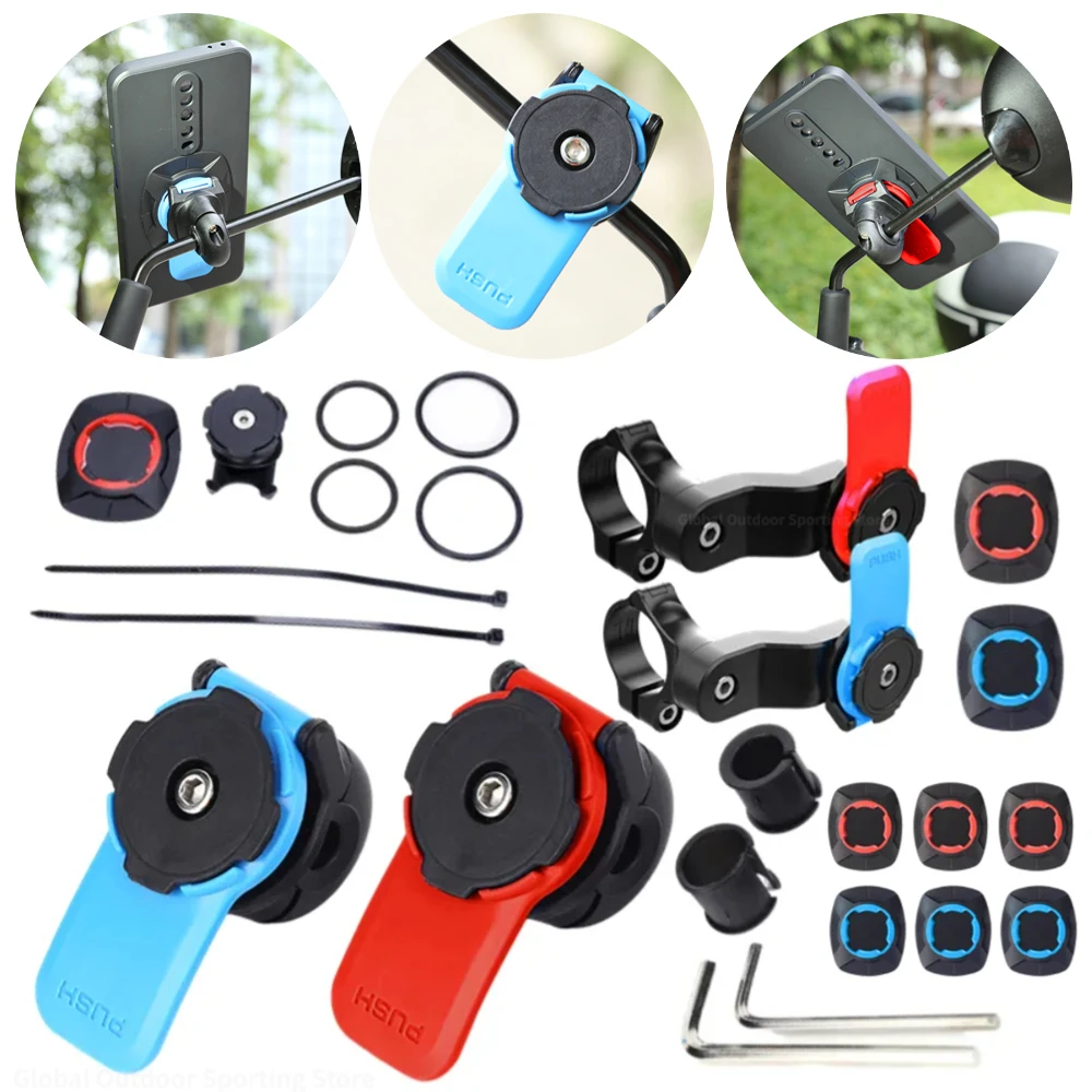 Fahrrad Motorrad Telefon halter Ständer 360 ° drehbare Stoßdämpfer Handy  Unterstützung Sicherheits halterung für Xiaomi iPhone - AliExpress