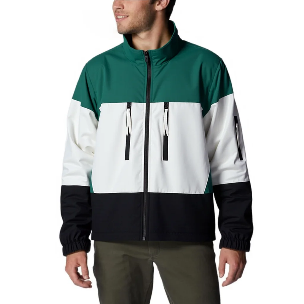 ​Mens Windbreaker Jacket Casual Loose Fit Workwear Color Block Hooded Coat Unisex Outdoor Riding Cycling Spring Autumn​