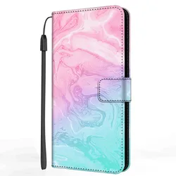 Elegant Leather Flip Wallet Case with Marble Design and Stand Feature for OPPO A12 (20)