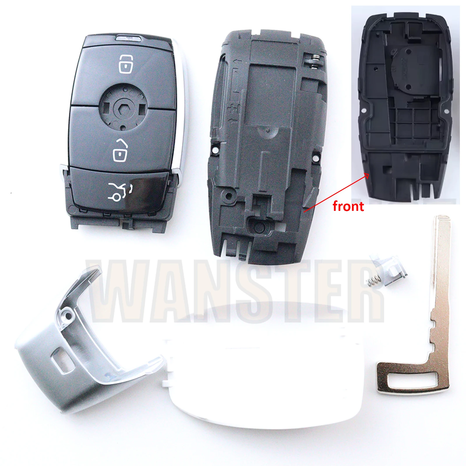กุญแจรถ Fob กรณีเชลล์สําหรับ Mercedes Benz E Class E200 E260 E300 E320 W205 W213 W177 W222 สําหรับ Maybach สําหรับ AMG 2