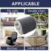 3Pcs Recliner Headrest Protector Polyester Waterproof Sofa Headrest Cover Anti Cat Scratching Mat Furniture Protector for Home 6