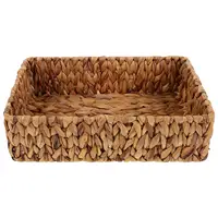 Storage Basket Wicker Woven for Bathroom Back of Toilet Organizer Water Hyacinth 1
