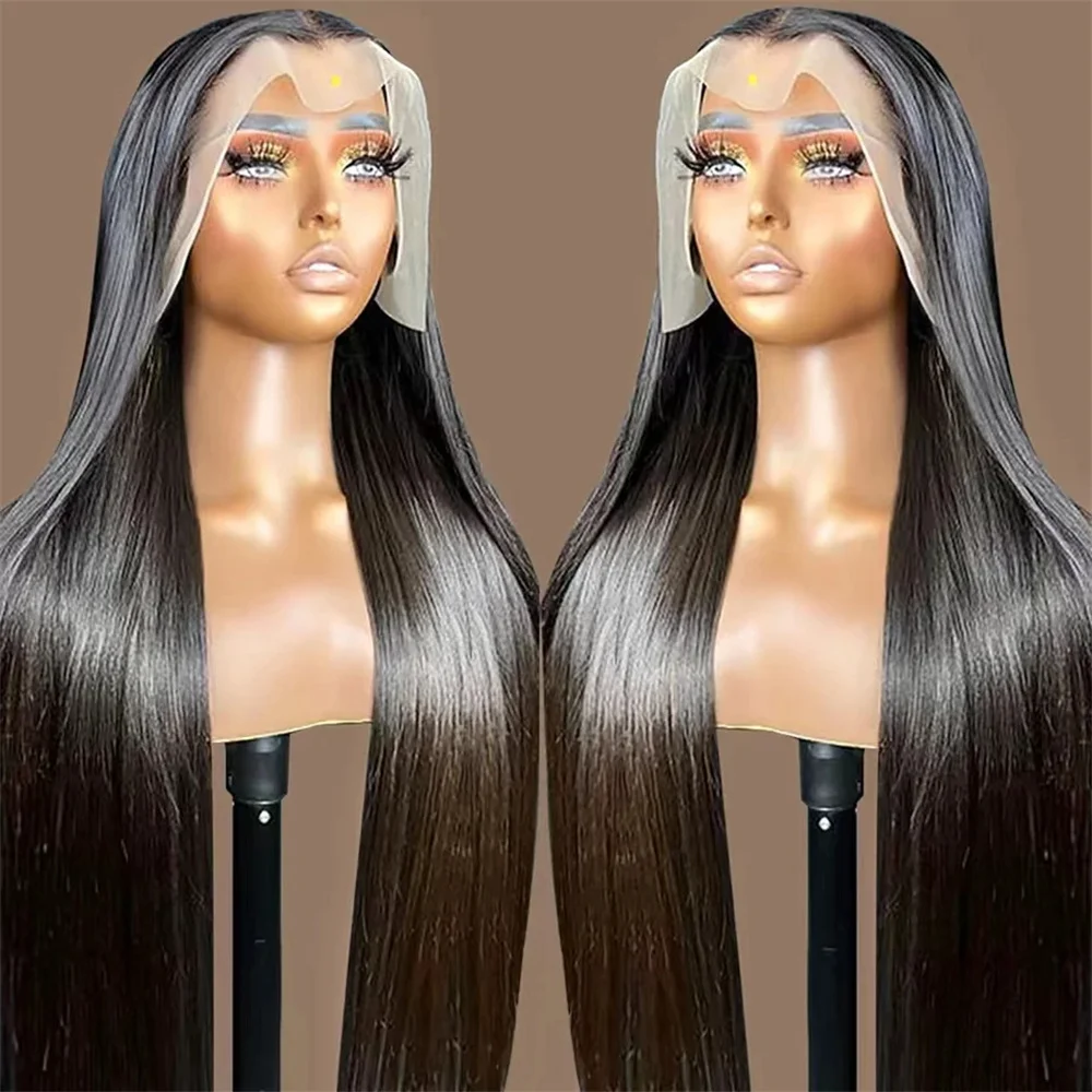 

Glueless Lace Front Human Hair Wigs Straight 13x4 Transparent Lace Frontal Human Hair Wigs For Women 36 Inch Wear And Go