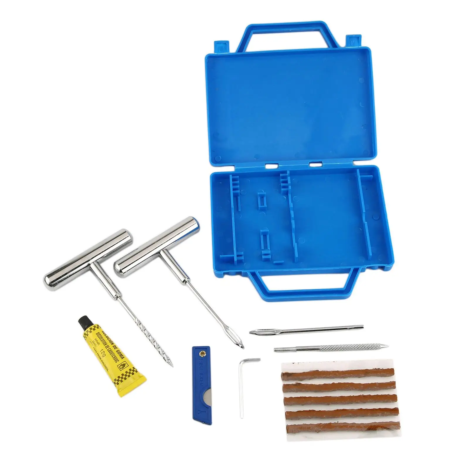 

12x инструмент для ремонта шин, набор инструментов для прокола шин для путешествий и улицы