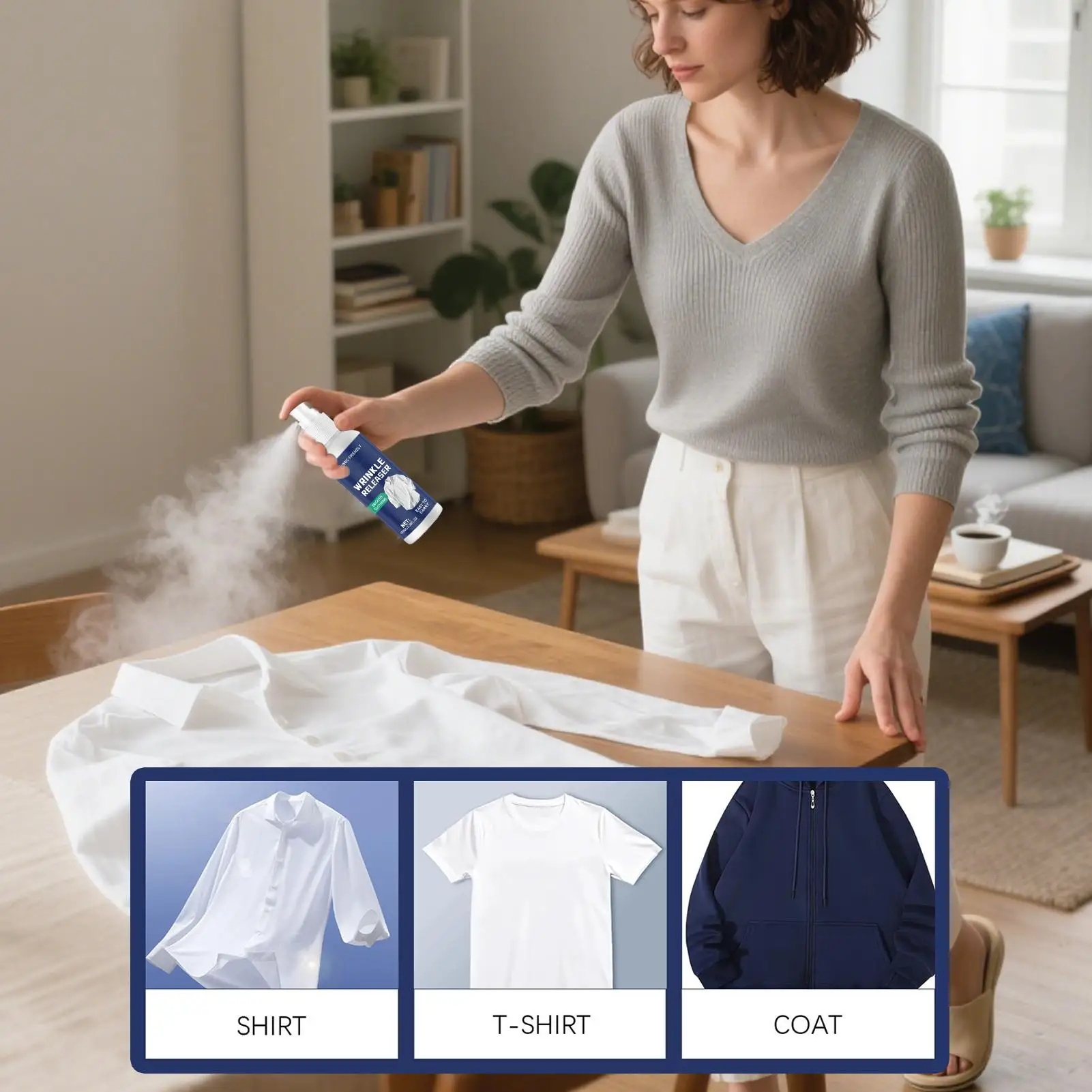 Spray de repassage pour vêtements, 100ml, antistatique, aide au — free download