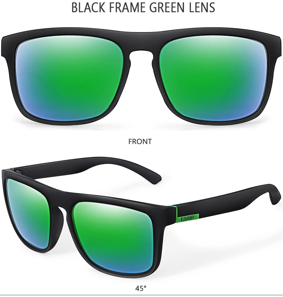 LOISRUBY Brand Design Square Cycling Sunglasses Men Polarized Sun Glasses UV400 Eyewear Women Shades oculos de sol_voghion.com