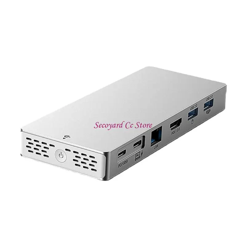 N3UC 이더넷 HDTV 및 100W 고속 충전 기능을 갖춘 전문 USB C 확장 허브