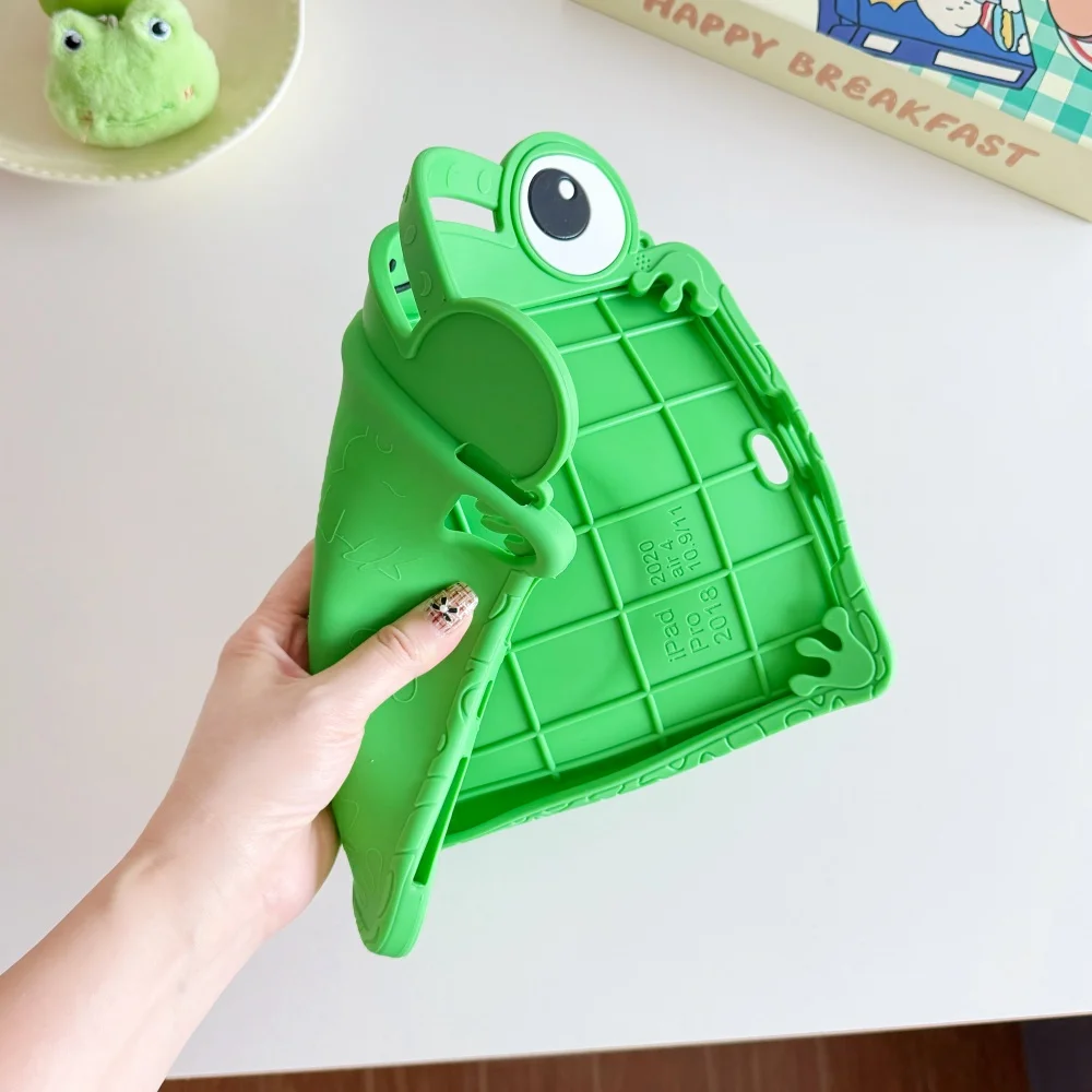 3D Cartoon Frog Soft Silicone Tablet Case