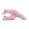 Sewing Machine Household Mini Handheld Portable Electric Two-wire Sewing Machine Pink White 3