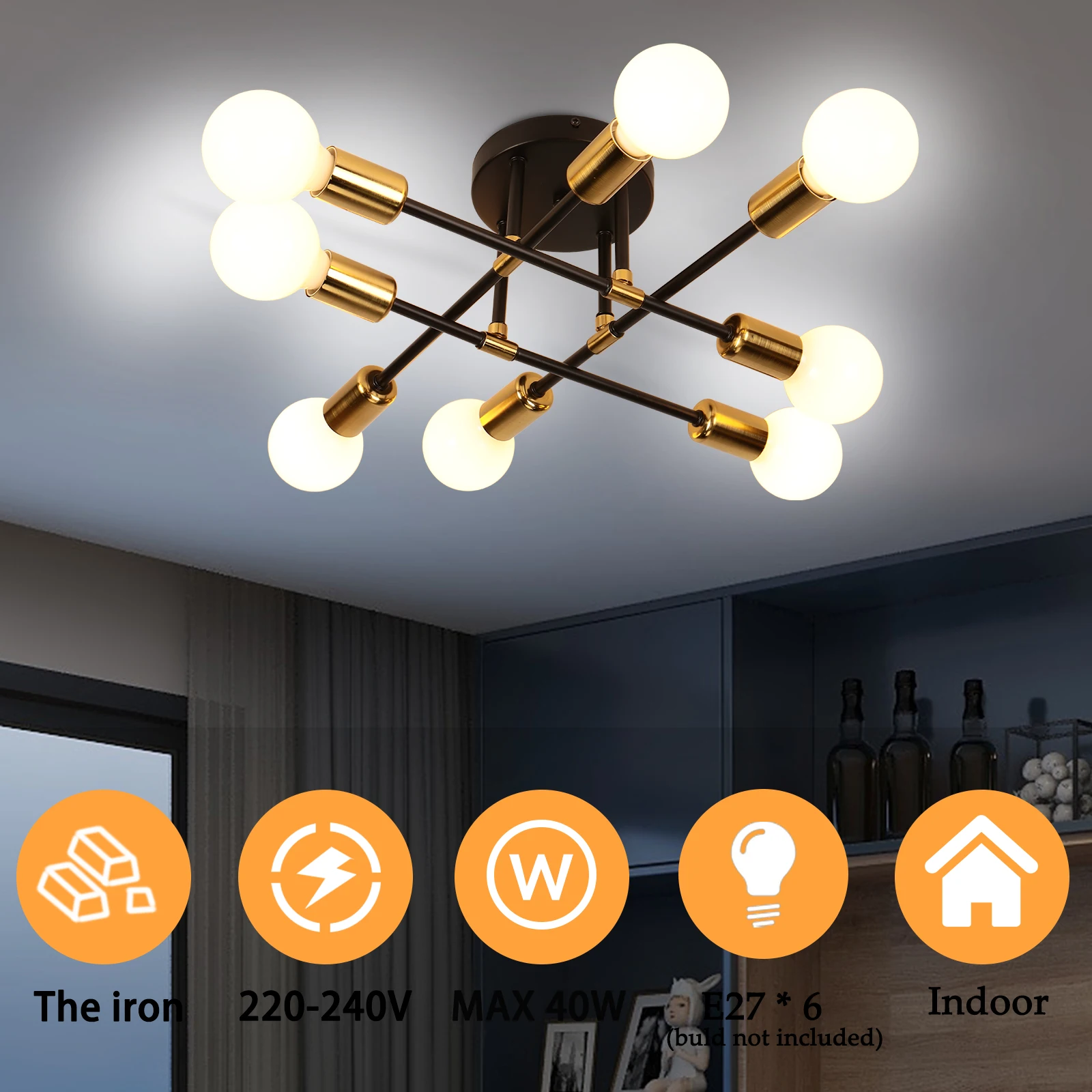 

Modern LED Chandelier Lighting Warm Romantic Minimalist for Bedroom Home Decor Living Room Dining Room Semi Flush Ceiling Lamp