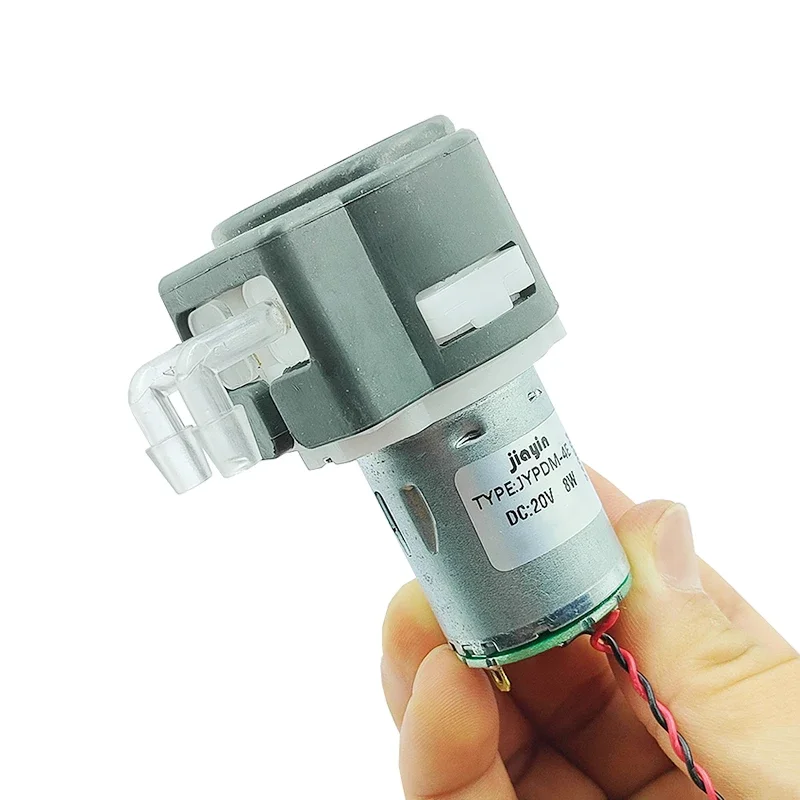 JYPDM-4E 미니 365 연동식 도징 펌프 마이크로 자흡식 흡입 DC 12V 18V 20V 24V 18W 물/액체 실험실 계량 펌프