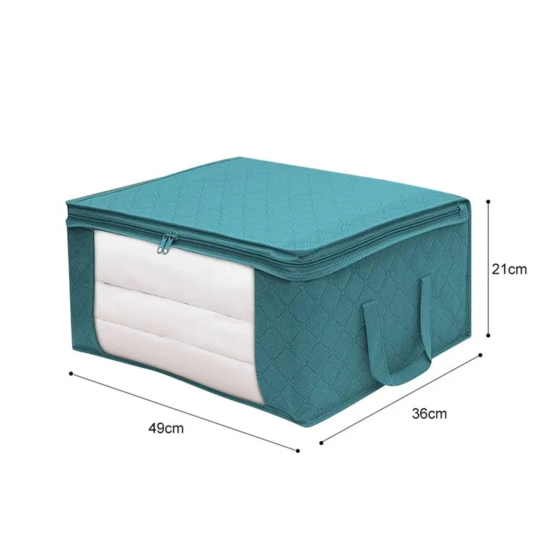 Description Picture 5 of itemNon-Woven Clothes Quilt Storage Bag Dust-Proof Sweater Blanket Organizer Box Foldable Sorting Pouche Home Storage Large Capacity