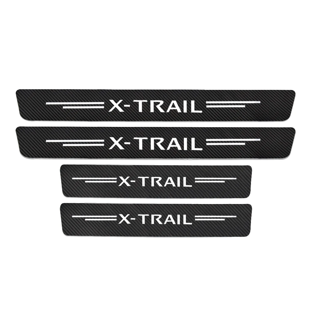 4 шт. для Nissan Xtrail X Trail T30 T31 T32 автомобильный порог наклейка-протектор на педаль