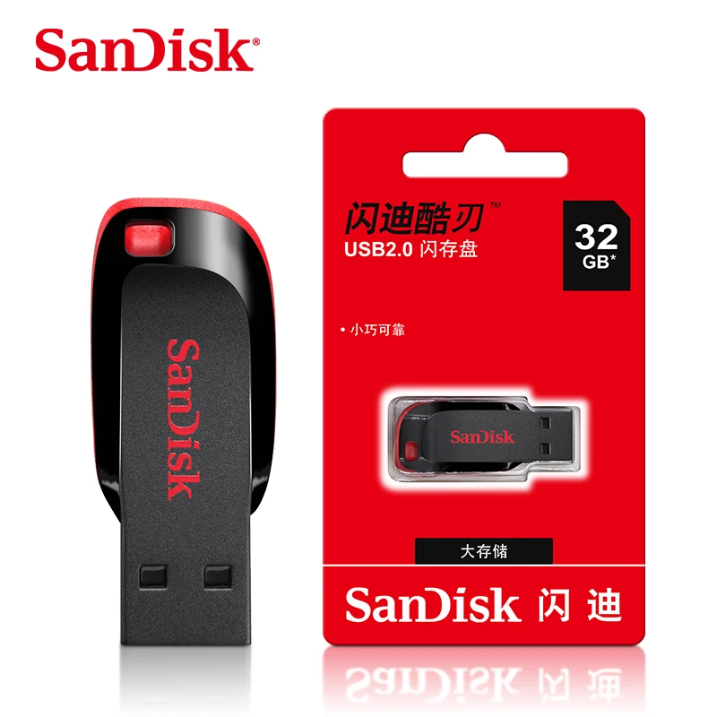 SanDisk USB 2.0 Mini Pen Drive - Portable Flash Storage Device