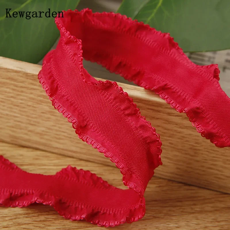 Wavy Edge Ruffle Ribbon for Crafting and Hair Accessories - 10 Yards