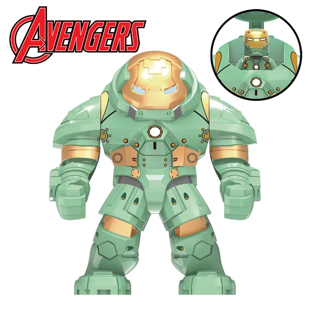 Avengers Superhero Mini Action Figures Blocks Iron Man MK39 Hulkbuster  Large Figurines DIY Brick Parts Model