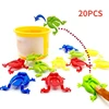 20pcs Solid Color Jumping Frog Plastic Bouncing Frog Jumping Frog Children Educational Toy,Gift for Kids Party Favors, Birthday 2