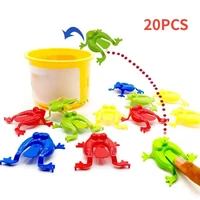 20pcs Solid Color Jumping Frog Plastic Bouncing Frog Jumping Frog Children Educational Toy,Gift for Kids Party Favors, Birthday 2