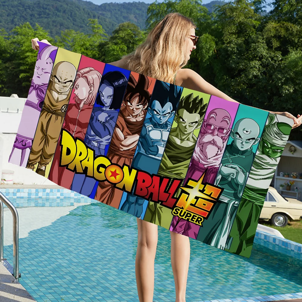 Anime D-Dragon B-BallS Beach Towel Colorful Bath Towels for Girl Microfiber Quick Dry Custom Sand Free Beach Yoga Spa Gym Pool 3