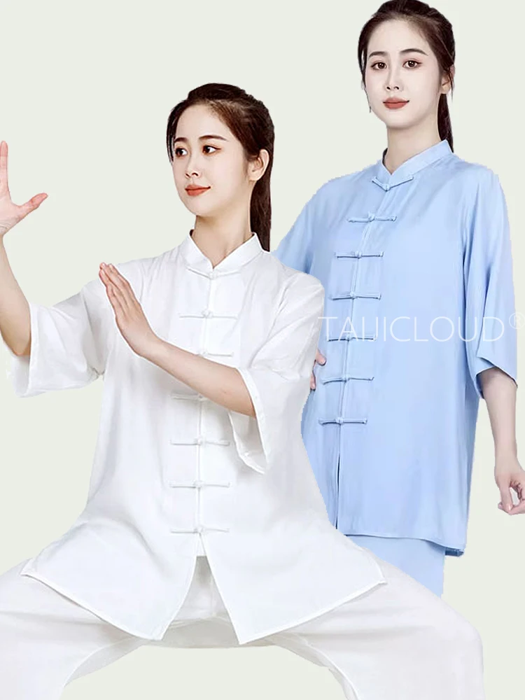 

Summer linen Tai Chi suit for women, cotton and linen thin high-grade martial arts practice.