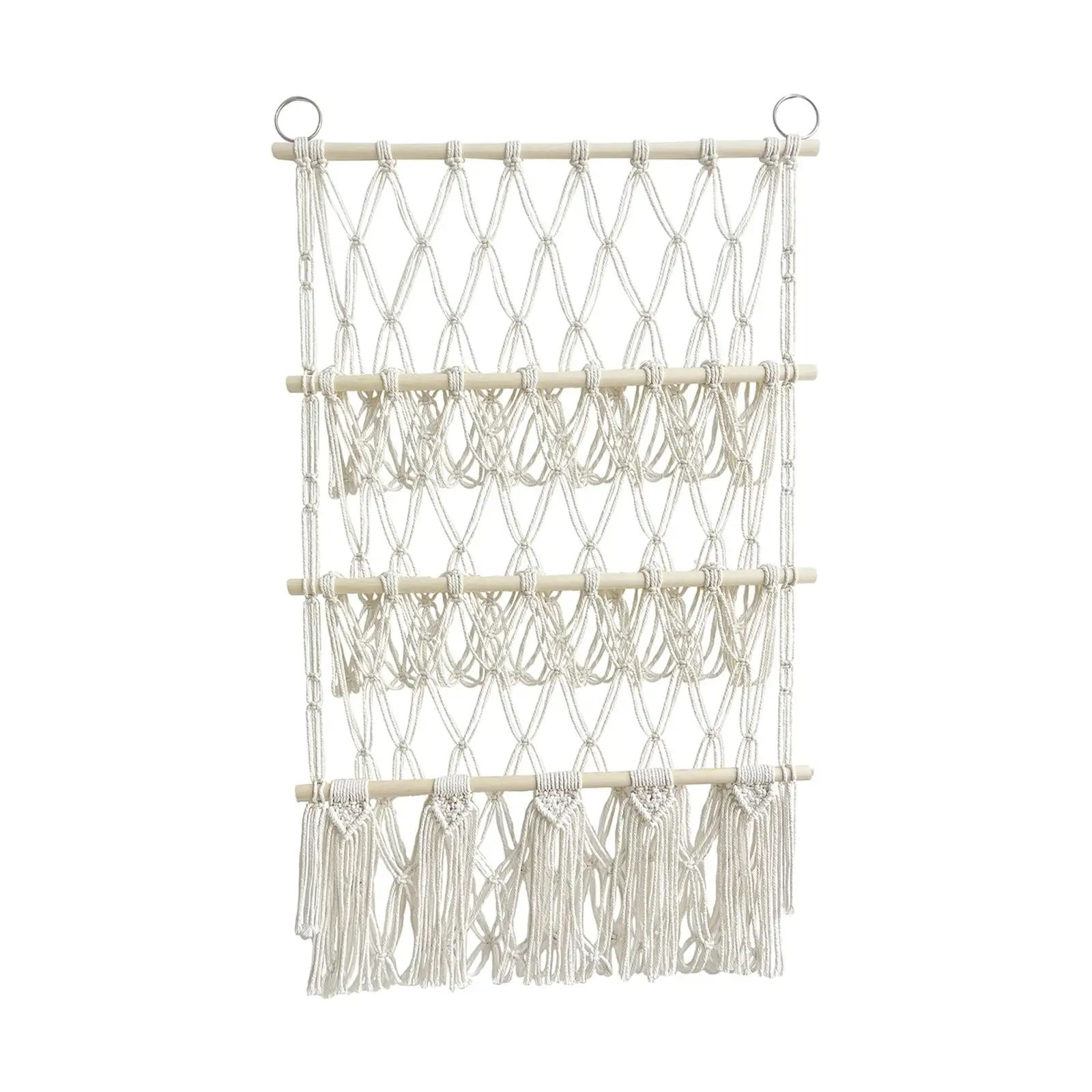 Stuffed Animals Net Hammock Mesh Durable Macrame Space Saving Cotton Rope Organizer Holder for Playroom Kids Bedroom Home Decor