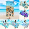 1pc Cartoon animal printed beach towel, ultra-fine fiber quick drying absorbent soft swimming towel, swimming sports towel