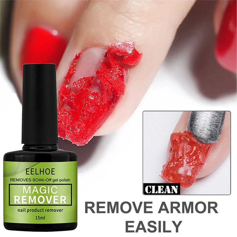 Magic Burst Nail Gel Remover Semi Permanent Varnish Polish Nail UV Gel  Remover Soak Off Acrylic Clean Degreaser Manicure 15ml