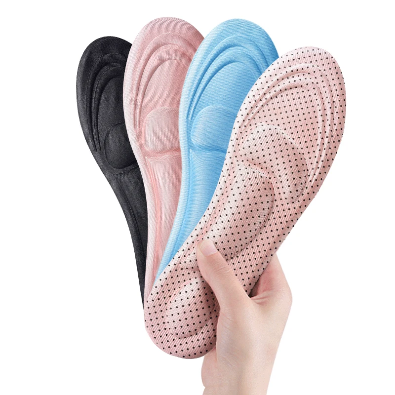 1 Pair 4D Memory Foam Can Be Cuttable Soft Insoles For Women Arch Support Insole Sports Pads