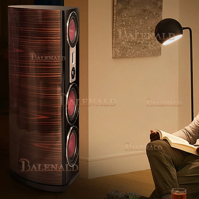 Balenald home theater system 298 floor-standing speaker hifi fever audio three-way dual 10-inch bass home speaker 4