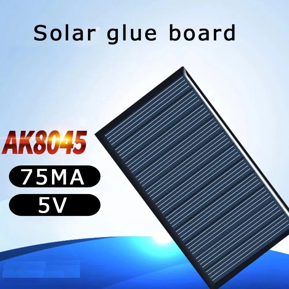3Pcs Solar Panel 80*45mm 5V for Wall Lamps Induction Lamp Photovoltaic Power Generation Battery Charger