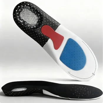 Cuttable Breathable Sweat-Absorbent Memory Gel Cushion - Comfortable Pad for Sports Fitness Running (Sizes 35-40 & 41-45)