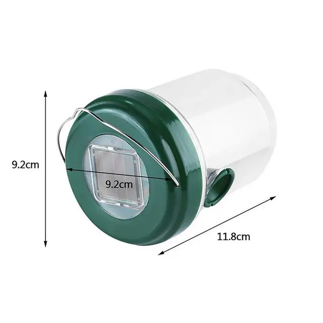 Led Solar Bee Trap Kültéri Wasp Pouted Hance Hornet Csapdák Kék Világa Tanulmányos És Újrafelhasználható Kerthez - Image 6