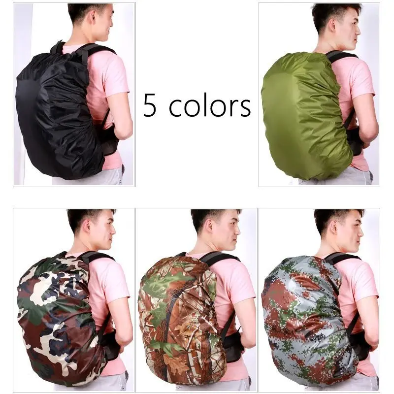35L Outdoor Camping Hiking Mountaineering Backpack Bag Waterproof Rain Cap Cover