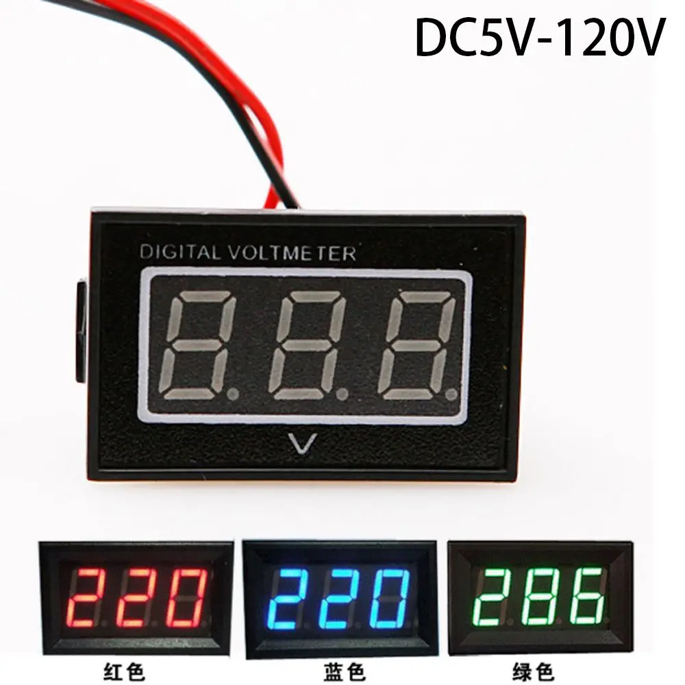 

Low starting voltage High precision Club Car Blue/Green/Red 24V 36v 48v Digital Voltage Meter 5-120 Volt Battery Gauge