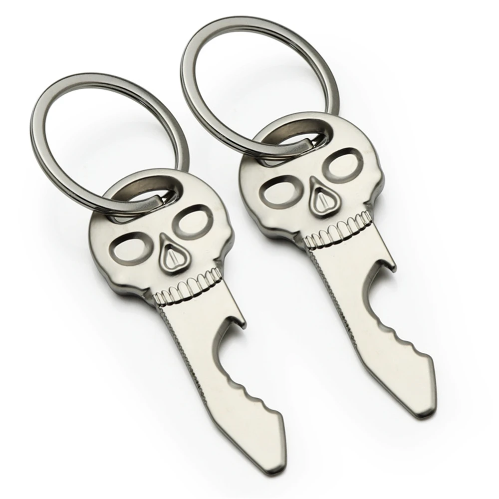 1PCS Keychain Metal Skull Beer Bottle Opener Keyring bottle opener,wine opener