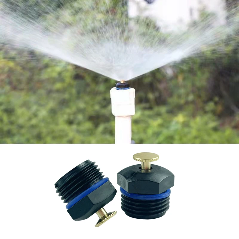 1/2 Inch Brass Spray Nozzle Leak-proof Patio Irrigation Adjustable Micro Sprinkler Water System Garden Supplies 10 Pcs