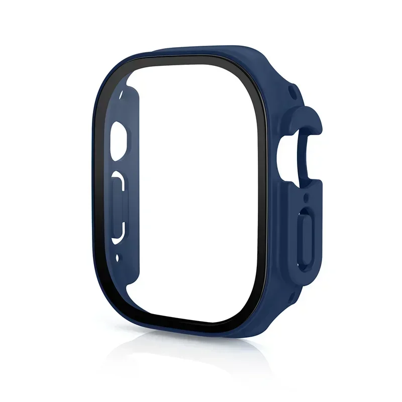 Rugged Shockproof Apple Watch Ultra Case with Tempered Glass Screen Protector