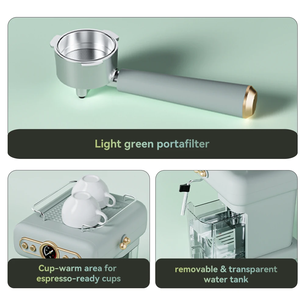 ماكينة قهوة بيتروس 20 بار اسبريسو فاخرة