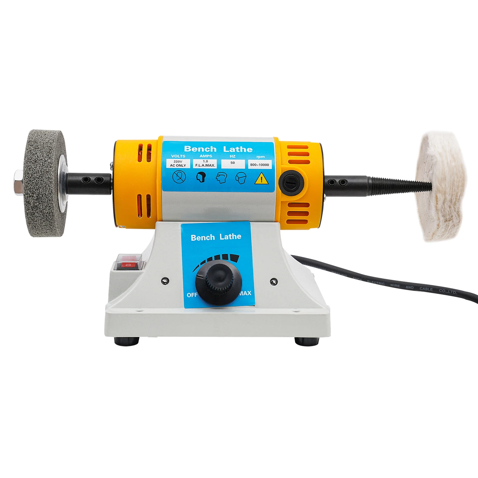 Bench Buffer Polishing Machine with Accessories Multi-Function Polisher Grinder 110V/220V US Standard/EU Standard